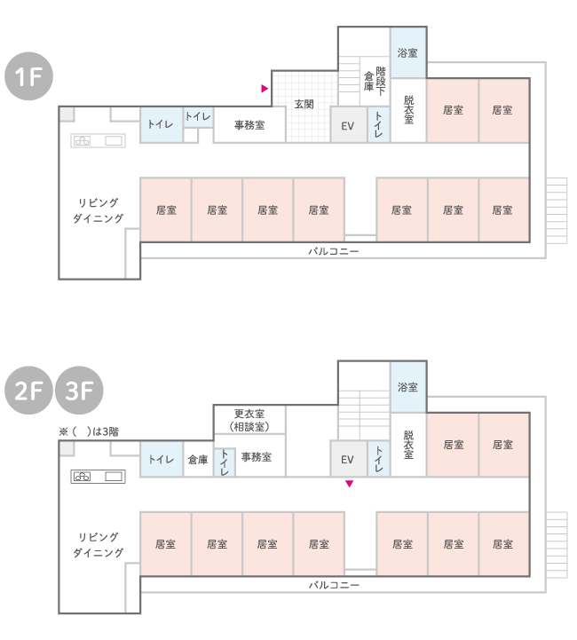 はなまるホーム井荻のフロア見取り図