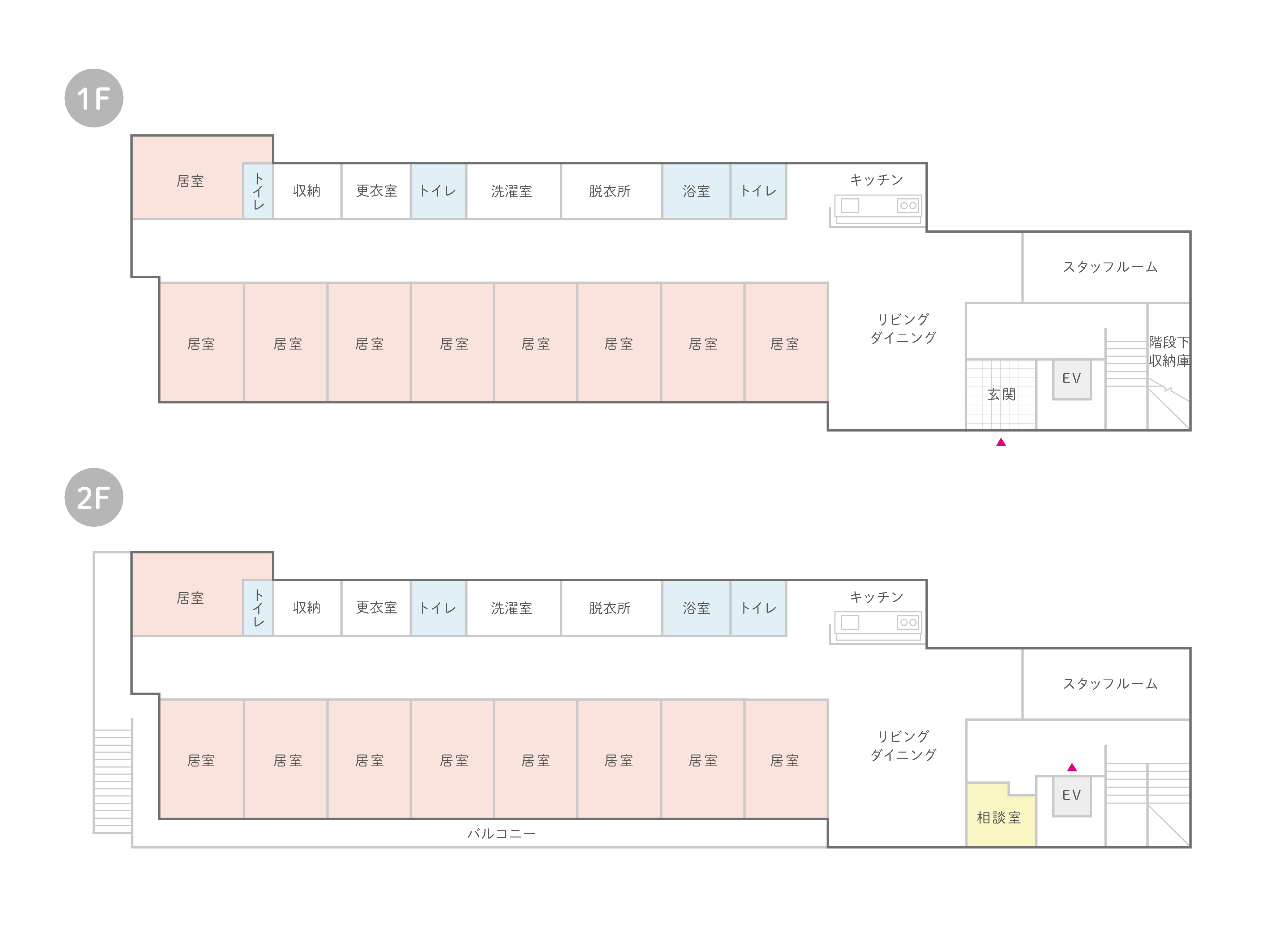 はなまるホーム葛西のフロア見取り図