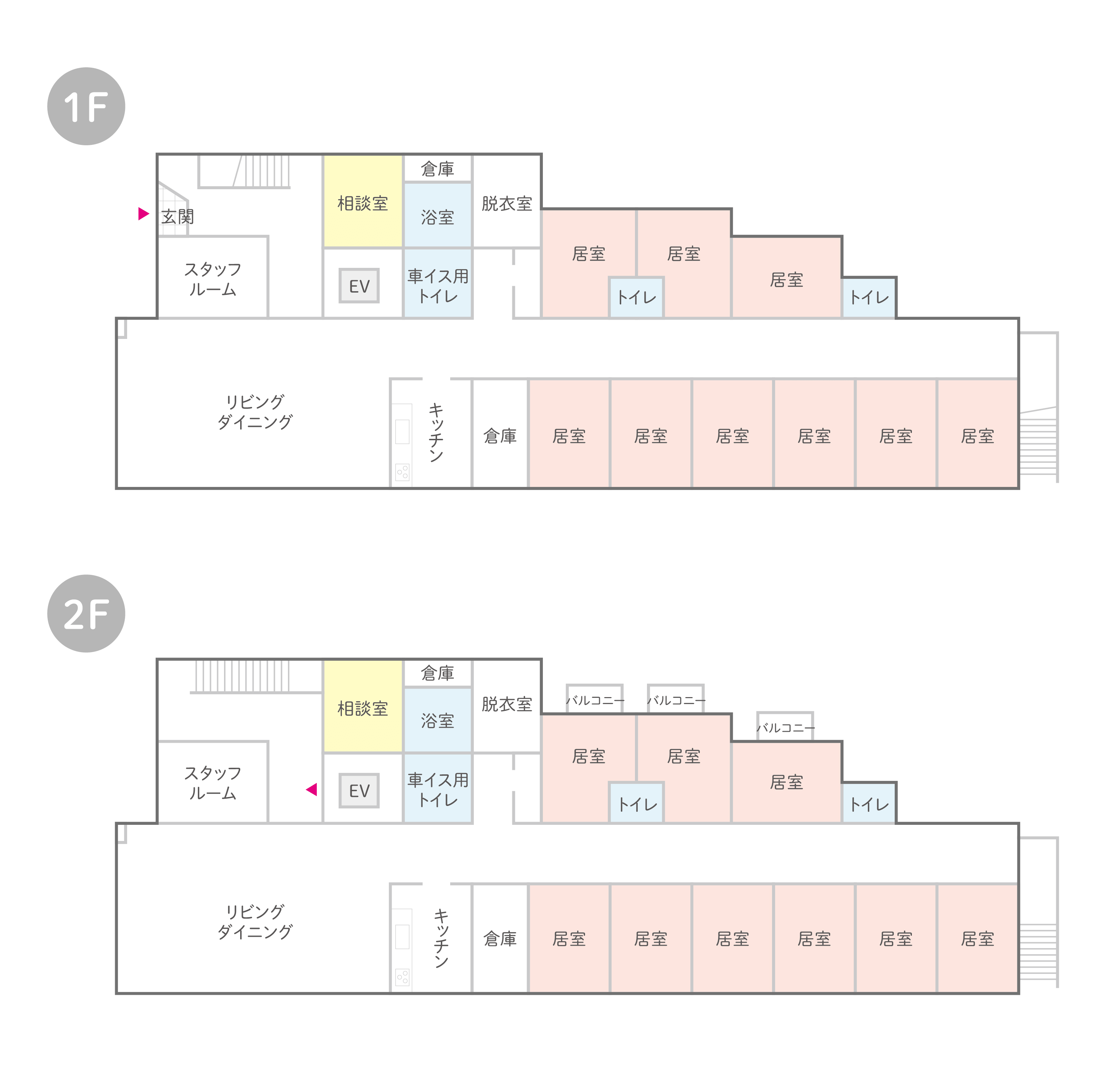 はなまるホーム川口芝西のフロア見取り図