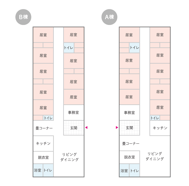 はなまるホーム光風台のフロア見取り図