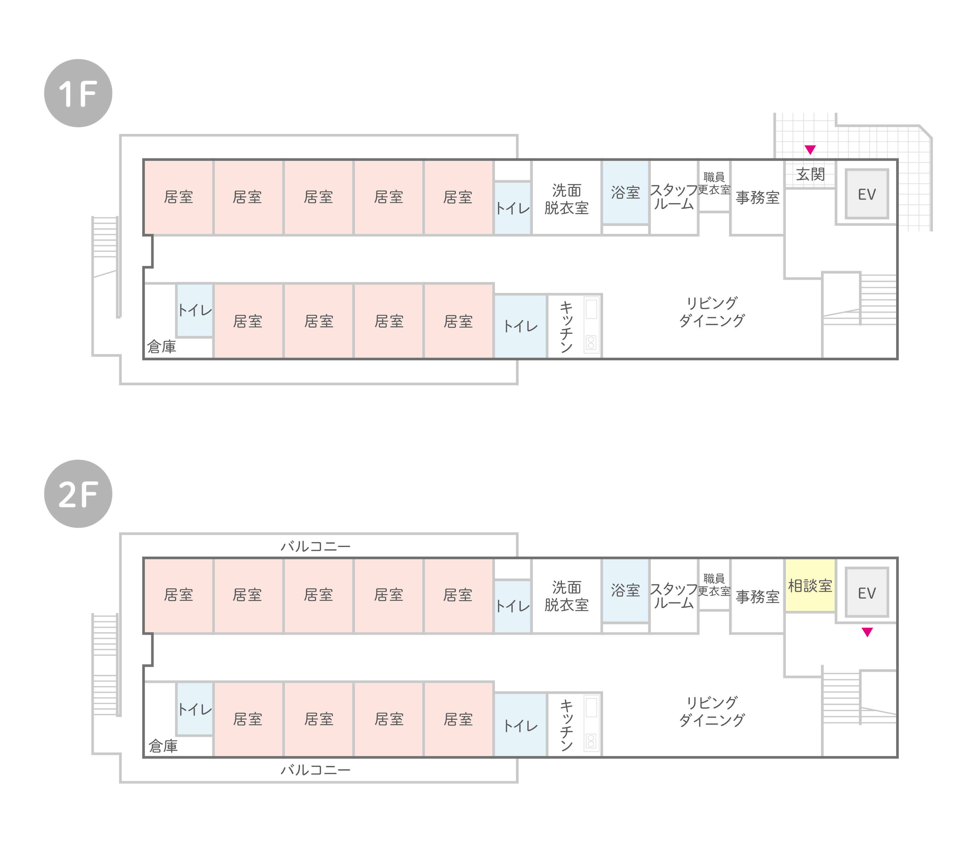 はなまるホーム紅葉丘のフロア見取り図