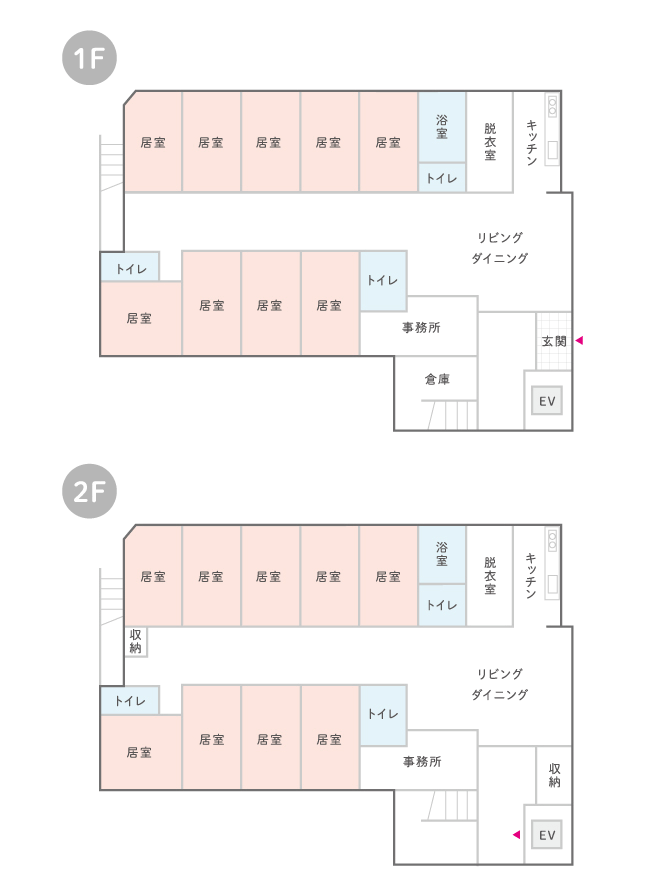 はなまるホーム西大泉のフロア見取り図